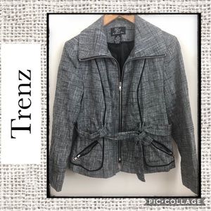 Trenz Full Zip Tie Front Fully Lined Jacket 🌹